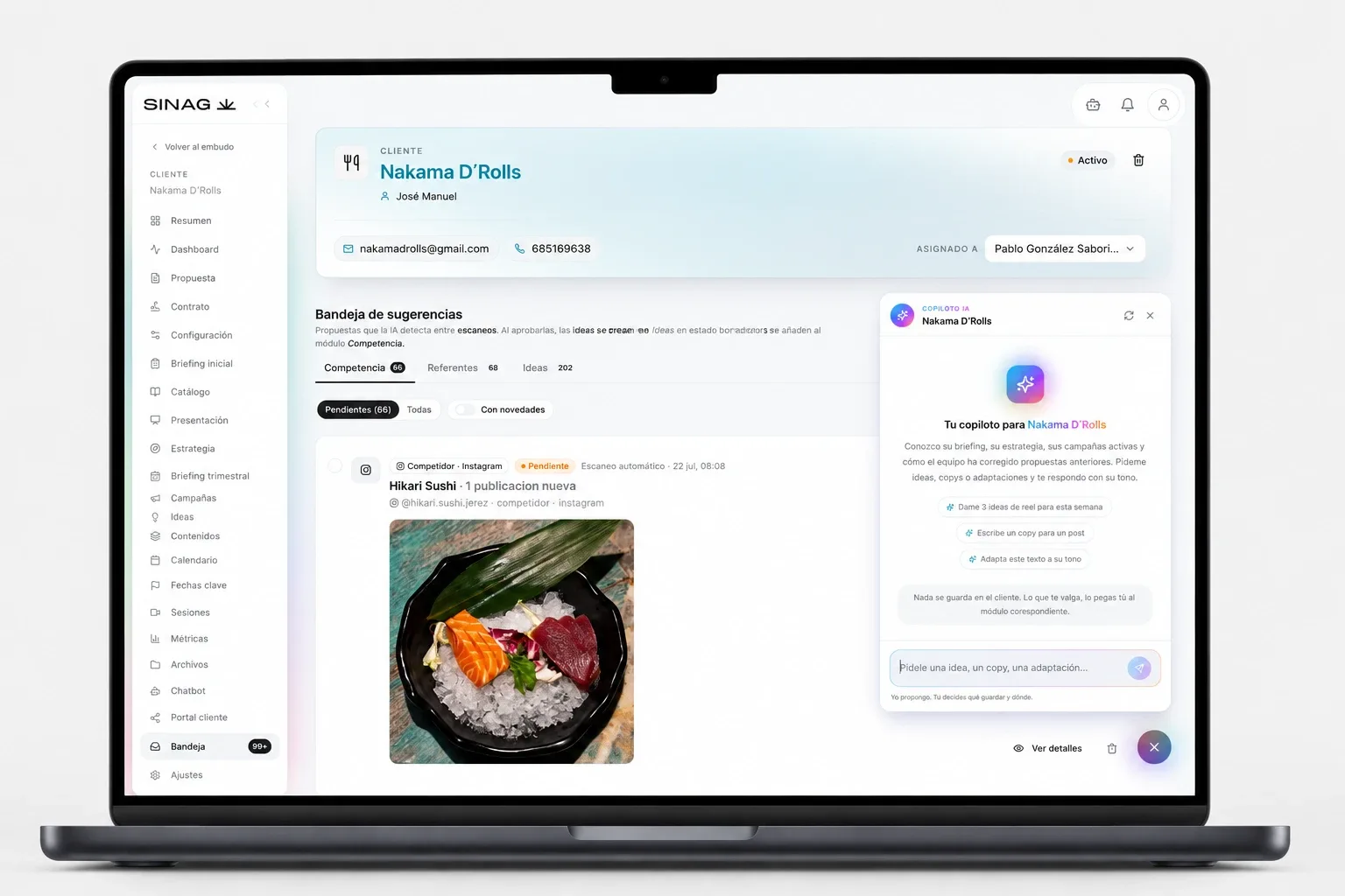 Plataforma de Operaciones con IA (SINAG)